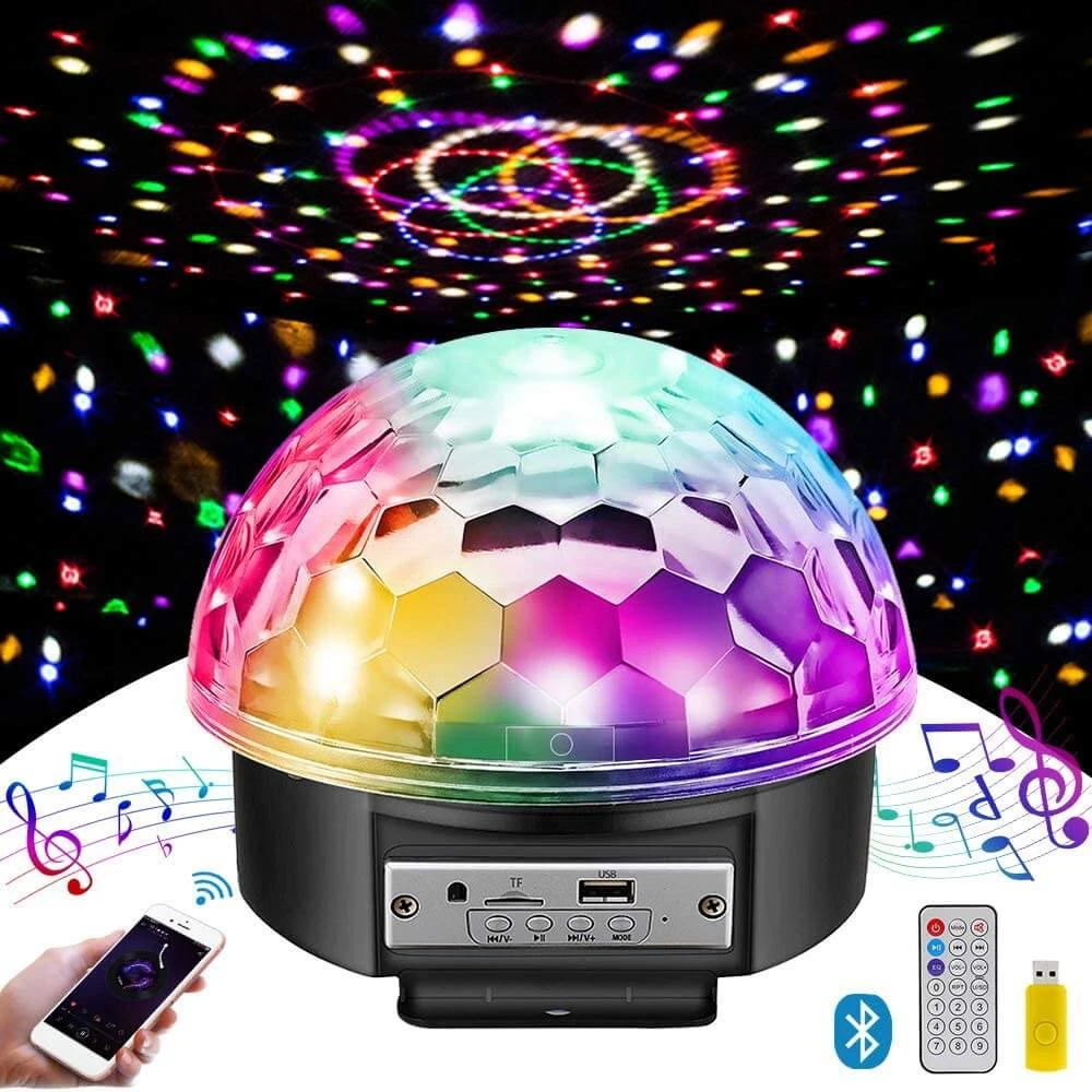 Wireless Disco Ball Party Lights Bluetooth Speaker 9 Colors TF Card MP3  Player Sound Activated LED DJ Lamp Wedding Party Bar KTV|Stage Lighting  Effect| - AliExpress