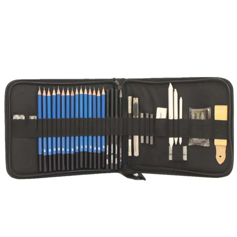 

Manufacturers Direct Selling Cross Border Hot Selling 35 Pieces Painted Stationery Set Sketch Toolkit Sketch Pencil Set
