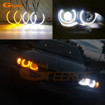 

Excellent Ultra bright Dual Color Switchback led angel eyes drl halo ring turn signal light For BMW E46 Sedan touring 1998-2005