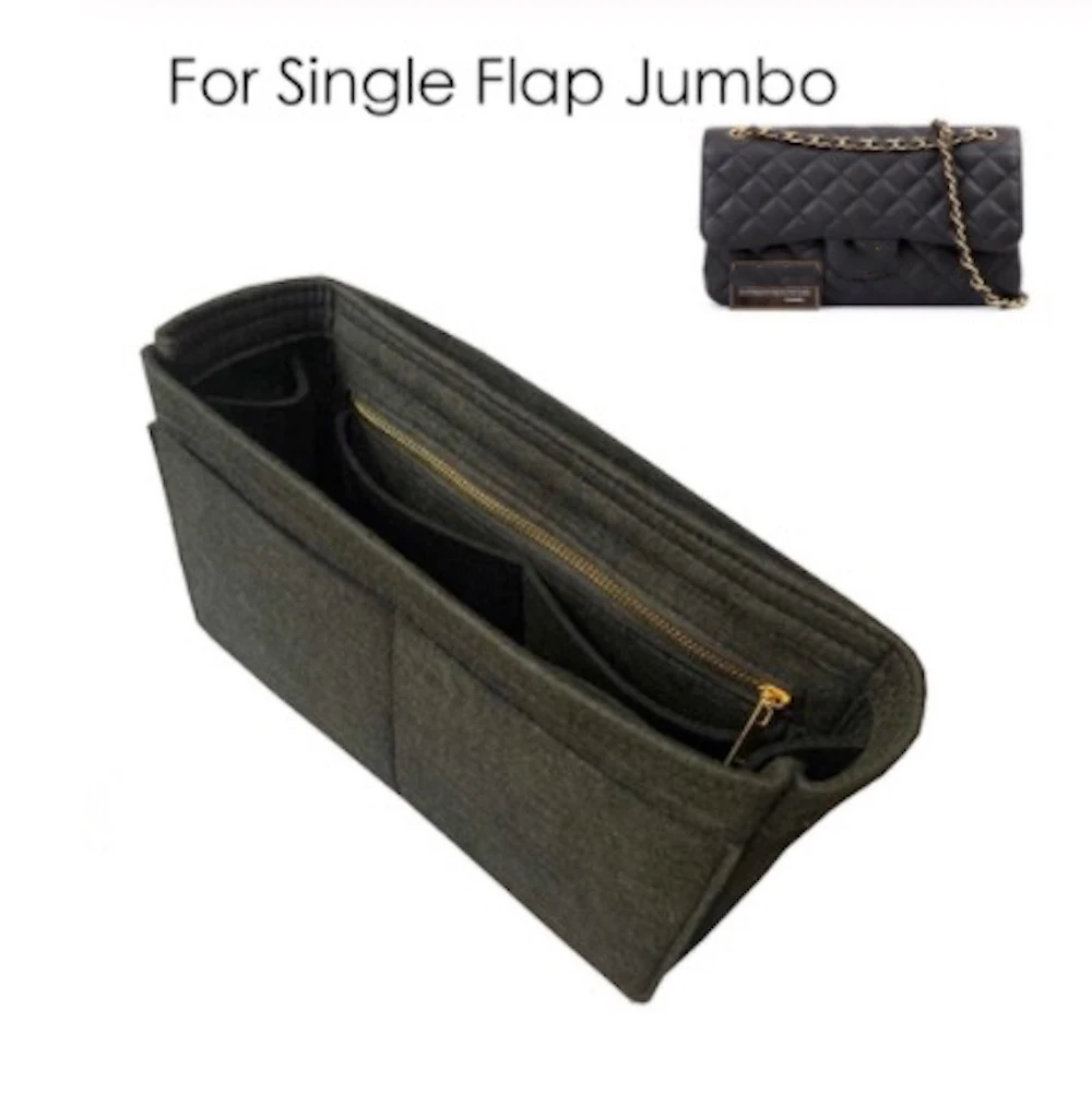 

For Cla ssic Flap Small Medium Large Bag Insert Organizer - 3MM Premium Felt (Handmade/20 Colors)