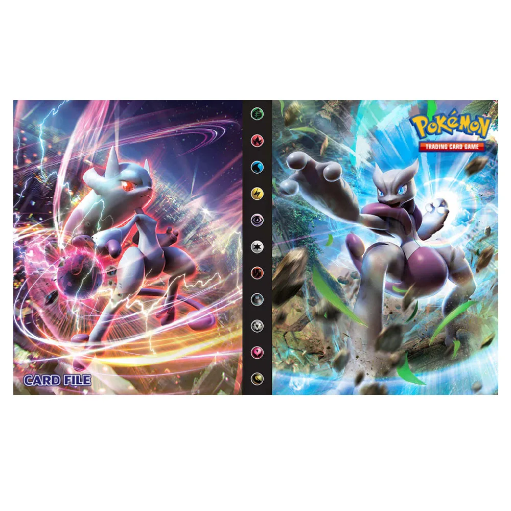 Pokemon Game Cards Album Book 240Pcs Anime Card Collectors Holder Loaded List Capacity Binder Folder Pokemons Toys for gifts Kid