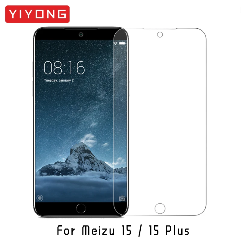 YIYONG 2.5D прозрачное стекло для Meizu 15 Plus Lite M15 X8 V8 закаленное стекло Защита экрана для Meizu 16 16th Plus 16X16X8 стекло