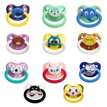 

TEN@NIGHT ABDL Pacifier Adult Baby Dummy Dom Silicone Nipple DDLG Daddy Girls Cute Printed Large Size Pacifier for Christmas