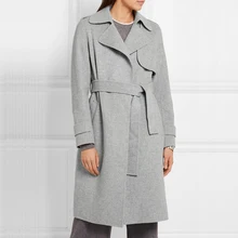 an Elegant and Stylish Woollen Coat for Ladies with a New Commuter Temperament Suit Collar and Long Wool Coat for Spring 2021 an Elegant and Stylish Woollen Coat for Ladies with a New Commuter Temperament Suit Collar and Long Wool Coat for Spring 2021