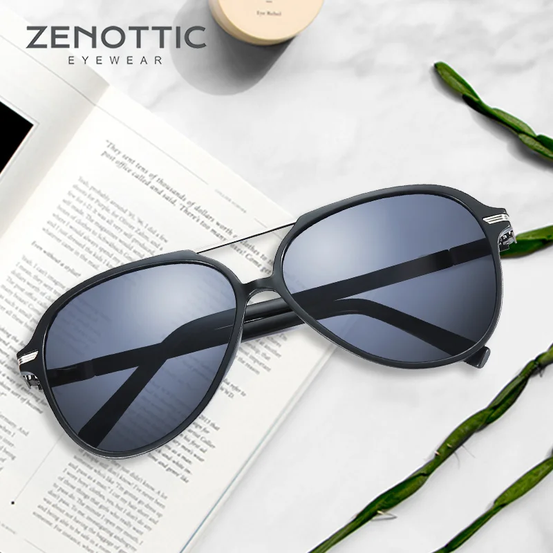 ZENOTTIC 2024 에비에이터 편광 선글라스, 레트로 오버사이즈 UV400, 쉐이드 보호 선글라스, BT6303S