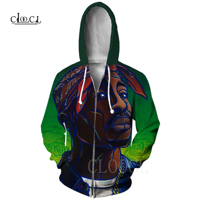 Модная толстовка на молнии 2Pac Tupac, толстовки для женщин и мужчин, пальто с 3D принтом, толстовка на молнии в стиле хип-хоп, повседневная куртка