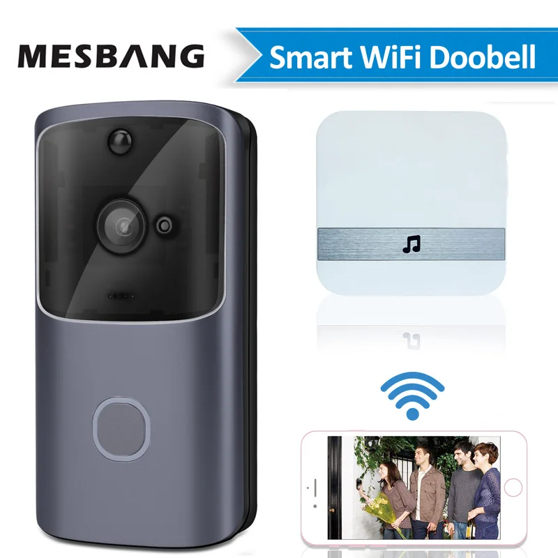 Option 2 wifi домофон видео дверной звонок батарея видео дверной звонок беспроводной дверной телефон камера домофона Поддержка TF карта - Цвет: Option 2