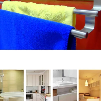 

Double-Layer Double Rod Telescopic Stainless Steel Bathroom Kitchen Cabinet Towel Rack Bathroom Storage Rack