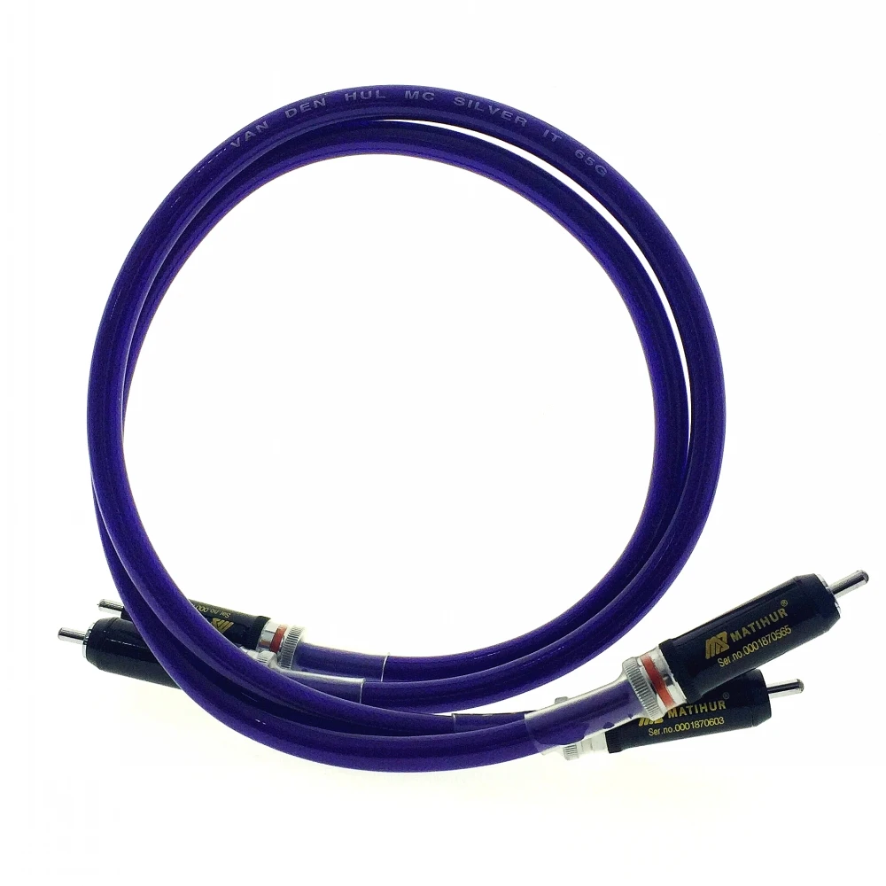 Hi Fi VAN DEN HUL MC SILVER IT 65G RCA штекер DIY Соединительный аудио кабель на заказ|Кабели VGA| |