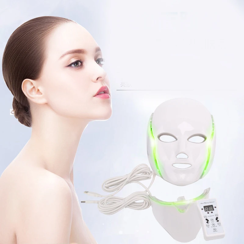 

7 color LED color mask mask machine neck mask home facial photodynamic beauty equipment whitening rejuvenation