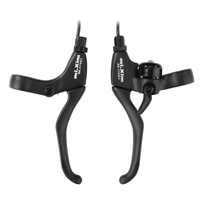 

1 Pair Aluminum Alloy Bicycle Brake Lever E-bike Brake Handlebar with Bell