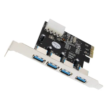 

PCI Express USB3.0 4-Port Expansion Card VIA&NEC Chipset PC Adapter Card PC Converter