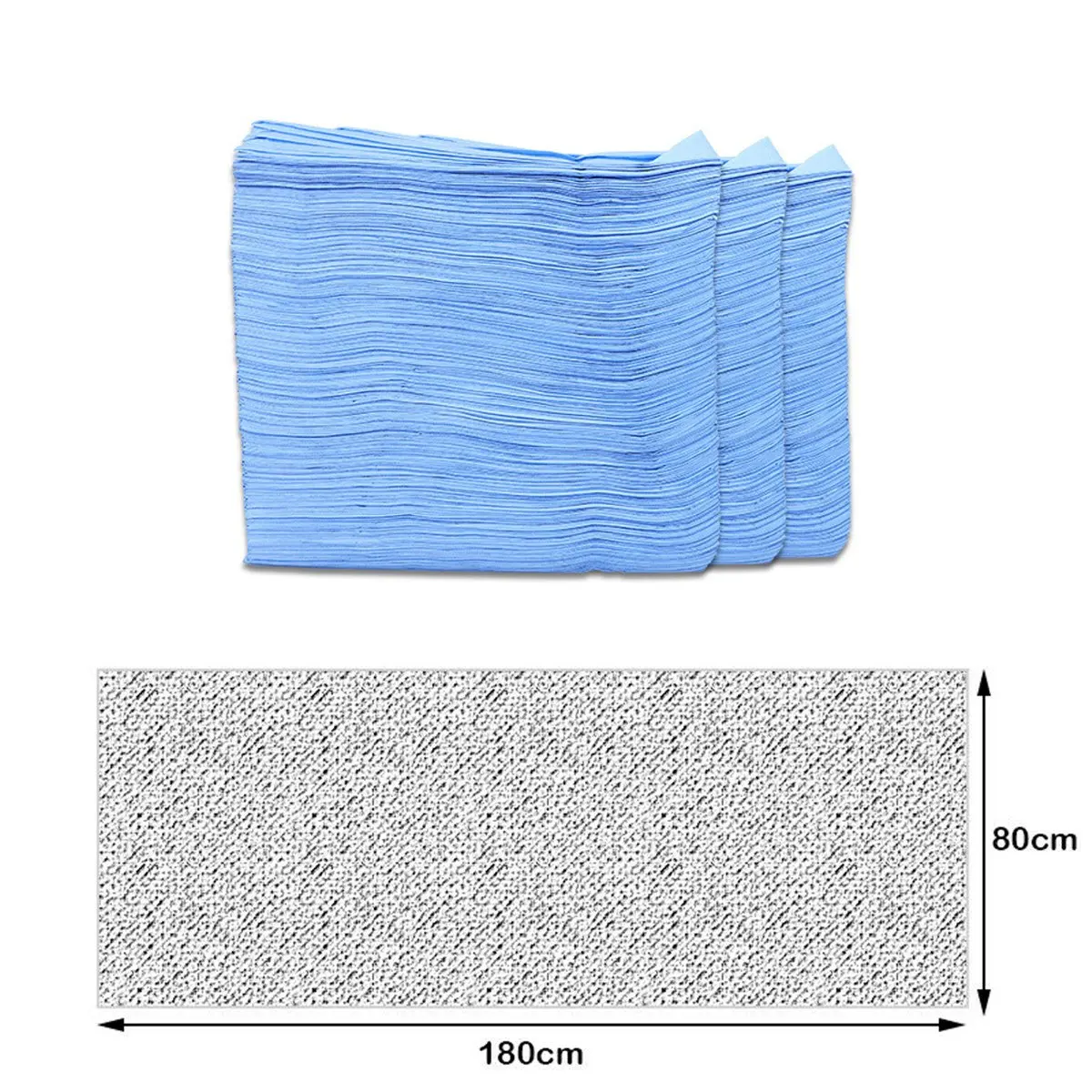 100 шт одноразовые нетканые накладки для кровати, простыни для массажа, уход за домом, нетканый материал 80x180 см - Цвет: Blue 80x180cm
