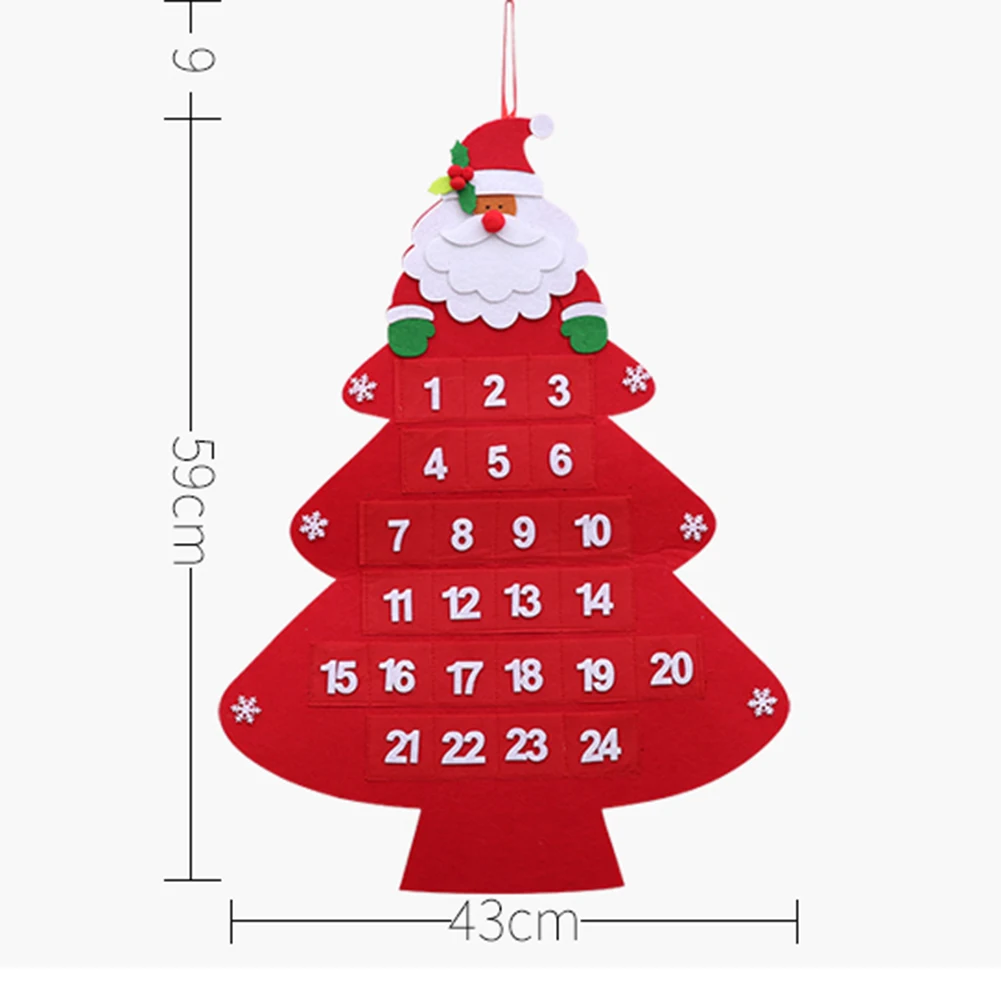 

2019 new Christmas Advent calendar crafts Santa Claus snowman hanging decoration Christmas hanging ornament