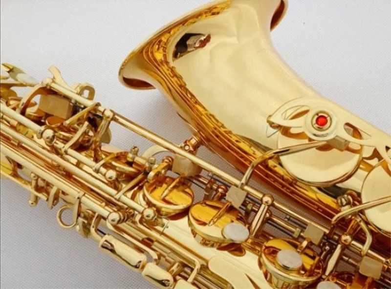 

New High Quality 80II Golden Saxophone E Flat Alto Saxophone Super Playing Musical Instruments Mouthpiece Gift