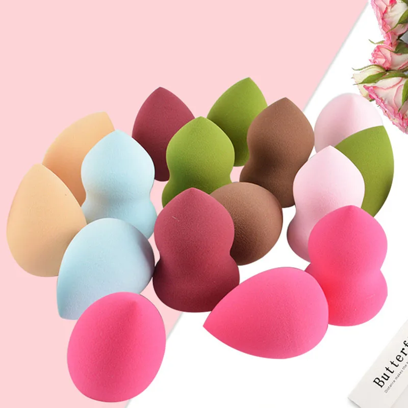 Color Soft Waterdrop Beauty Makeup Sponge Cosmetic Powder Puff Face Foundation Cream Blending Sponges Tools | Красота и здоровье
