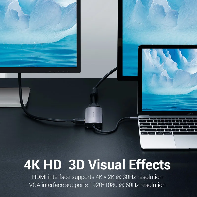 Vention usb хаб C концентратор для Мульти USB 3 0 HDMI VGA PD адаптер док станция MacBook Pro Тип 1