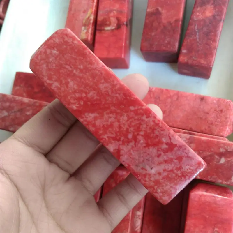 

Jade handicraft exquisite Bloodstone seal study ornament
