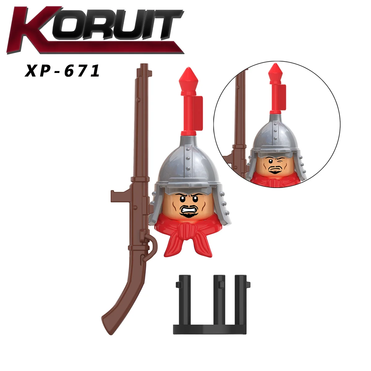 20PCS Ming Dynasty ancient warrior helmet armor accessories collection action doll building blocks children's toy KT1090 | Игрушки и