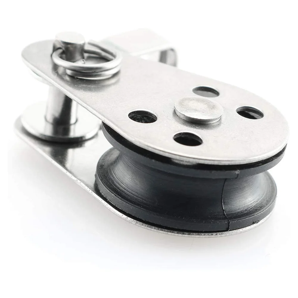 25mm Stainless Steel Pulley Single Wheel Load Bearing Swivel Lifting Rope Pulley Blocks Rope Runner Kayak Boat Accessories fitness cable pulley fitness pulley cable fitness pulley
