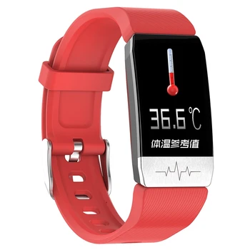 

T1 Smart Watch with Body Temperature Monitoring ECG Heart Rate Blood Pressure Sports Bracelet IP67