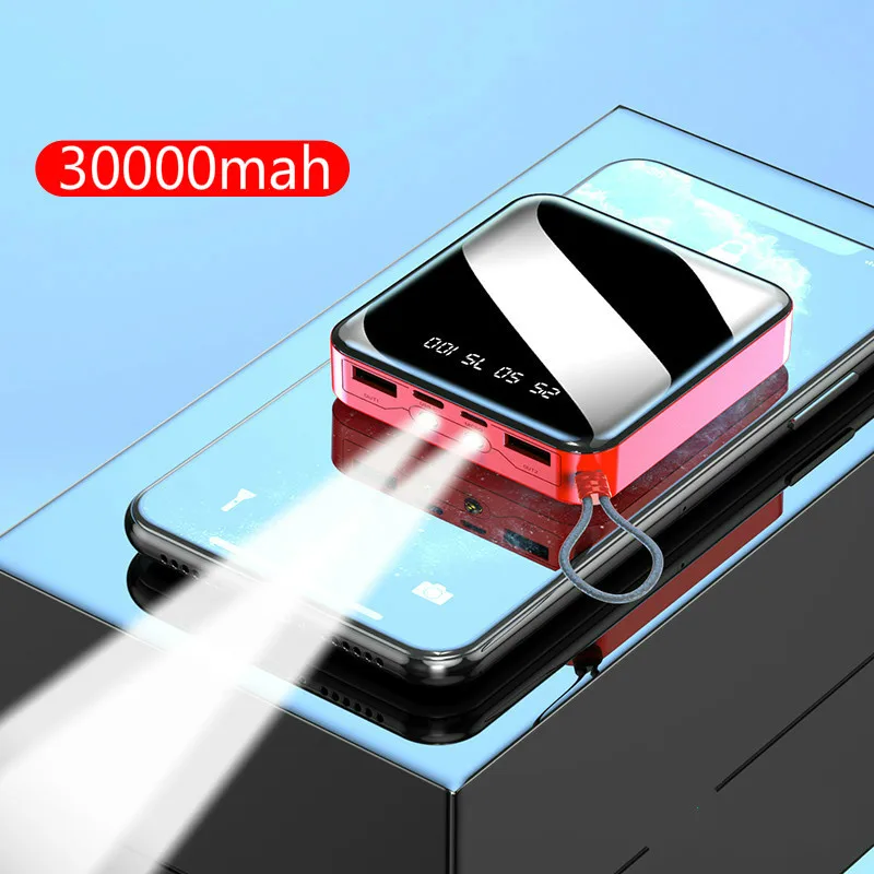 30000 мАч Внешний аккумулятор для iPhone7 XiaomiMi мини внешний зарядное устройство