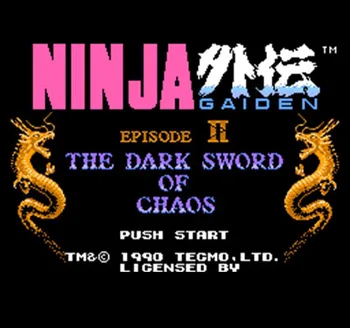 

NINJA GAIDEN 2 60 Pin Game Card Customized For 8 Bit 60pins Game Player