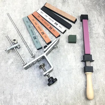 

Practical sharpening tool professional fixed sharpener honing grinding system white corundum diamond leather strip