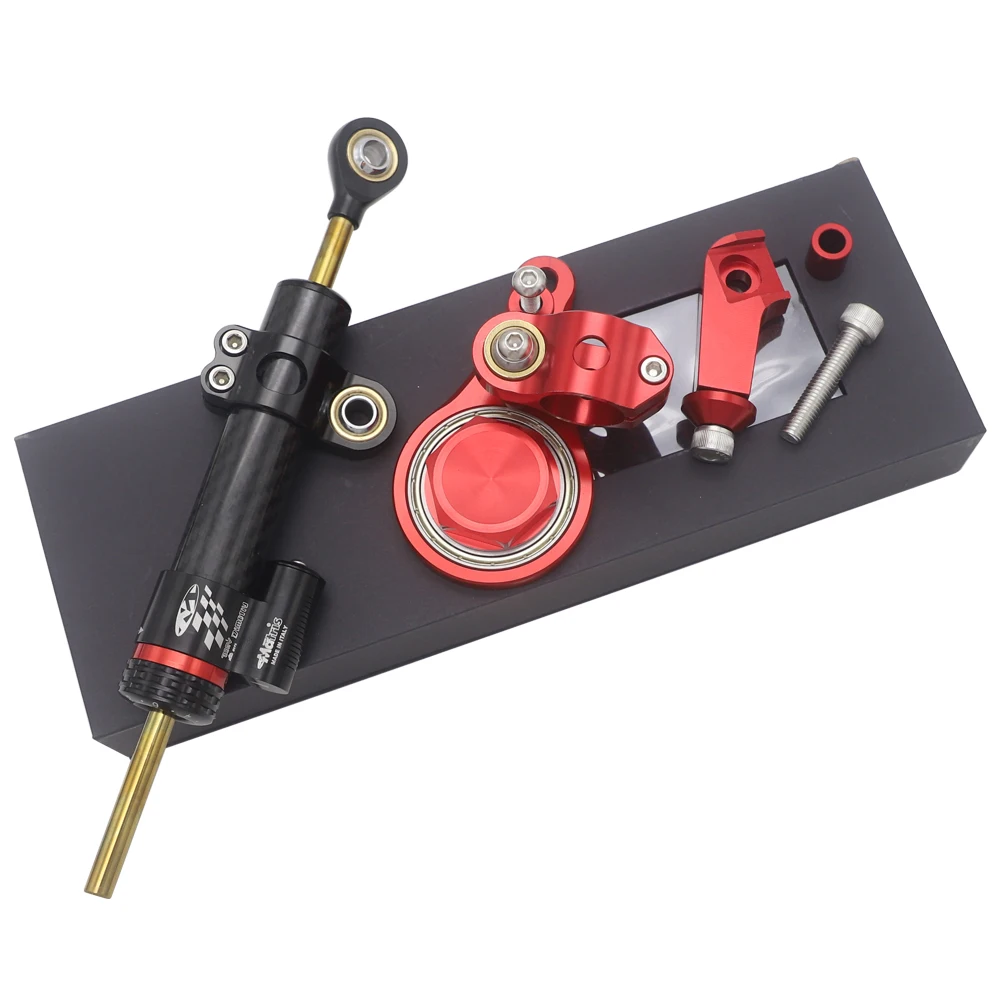 Мотоцикл углеродного волокна руля стабилизации демпфер Монтажный кронштейн