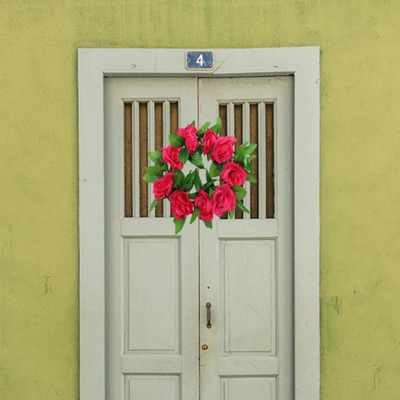Guirnalda De Rosas 20cm Flores Artificiales Guirnaldas De Seda