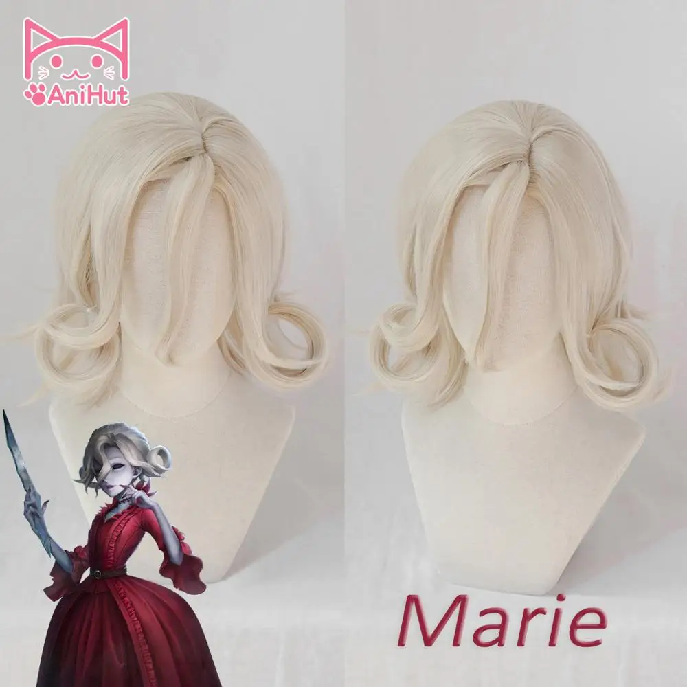 AniHut, парик королевы крови, Мэри-Мари, игра, идентичность, V Madame dequit, парик для косплея, синтетические женские волосы, идентичность V Marie, костюм