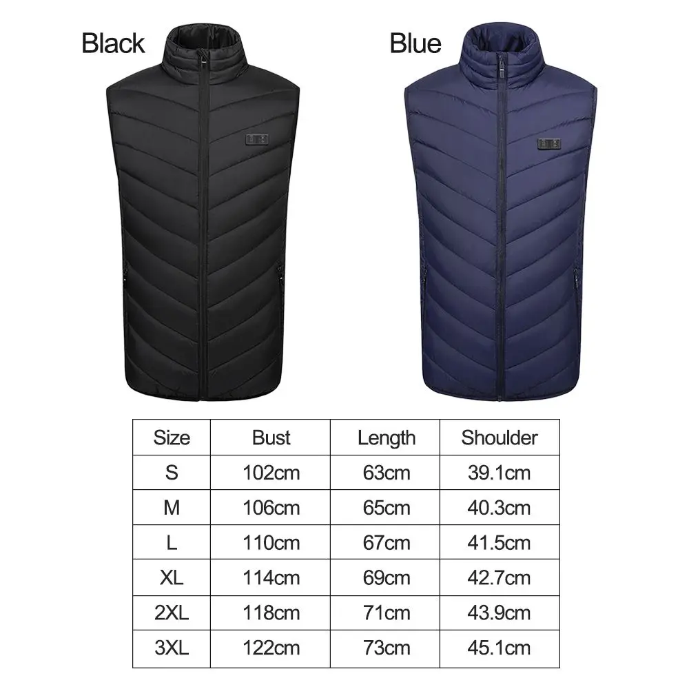 

Intelligent Waistcoats Men Windproof Coats Electric Heating Jacket Winter Warm Jacket Heated Vest