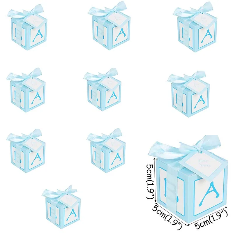 blue baby box WEIGAO/вечерние одноразовые столовые приборы для вечеринки в честь Дня Рождения, набор тарелок, салфетки под чашки, декор для первого дня рождения - Цвет: blue baby box