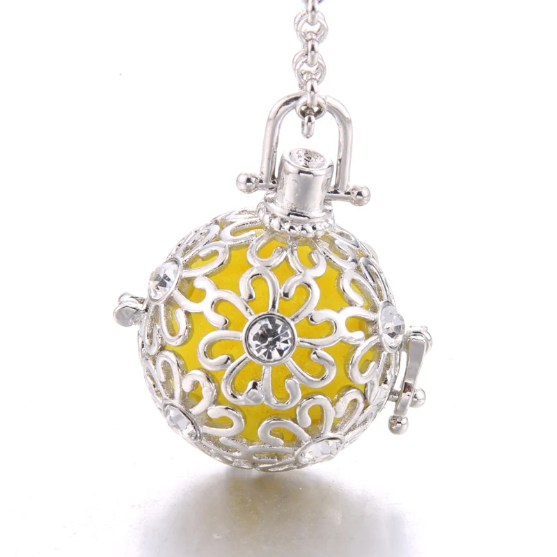 New Diffuser jewelry perfume cages Necklace Vintage Heart Necklaces Aromatherapy Essential Oil Pregnant Women Pendant necklace