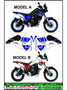 

TENERE 700 T7 83 TRIBUTE STICKERS ADESIVI DECAL SET KIT