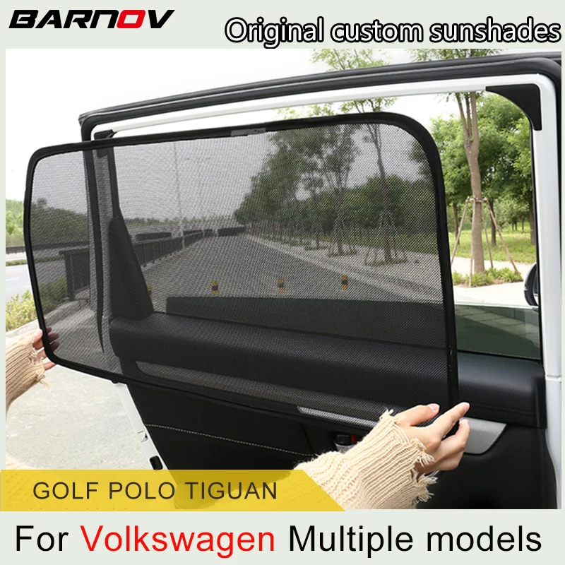 

BARNOV Special Car Curtain Window SunShades Mesh Shade Blind Original Custom For Volkswagen VW GOLF POLO TIGUAN