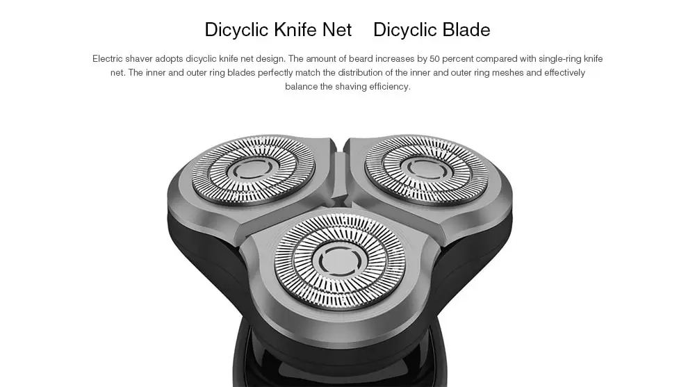 Original Xiaomi Mijia Electric Shaving Razor Xiomi USB Fast Charging Xaomi 360 Degree Float Shaving Xiami Electric Razor Men (2)