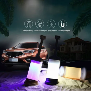 

Outdoor Hand-held Multi-function Car Travel Lamp Magnetic Travel Convenience Camping Lighting USB Rechargeable Night Light -