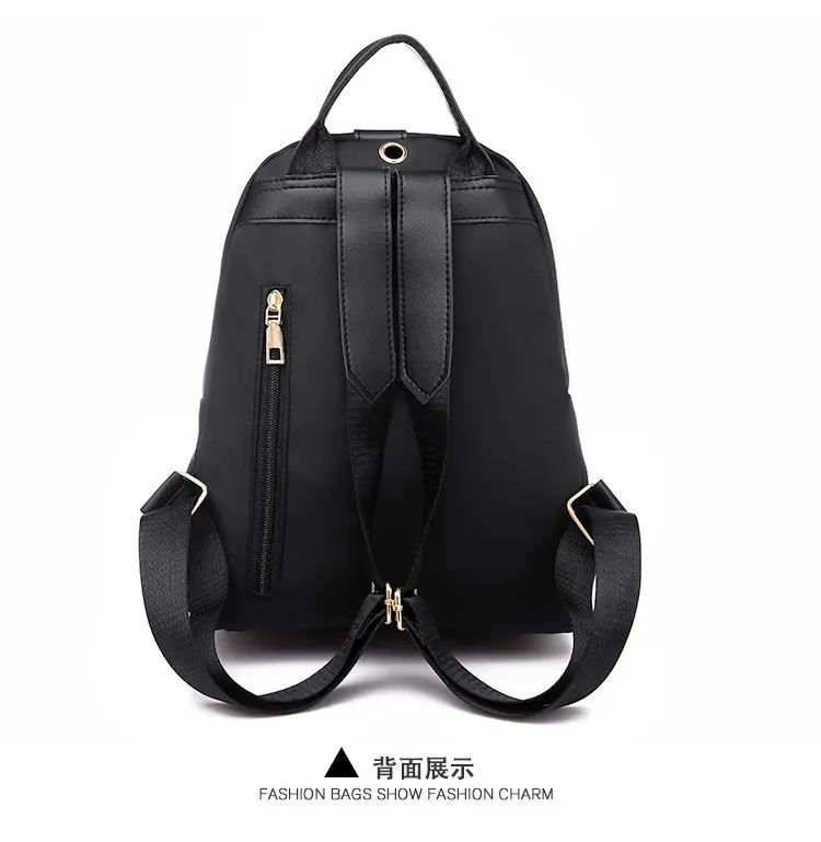 New Style Oxford Cloth Contrast Color Backpack WOMEN'S Bag Manufacturers Wholesale Foreign Trade Export Cross Border for on Beha