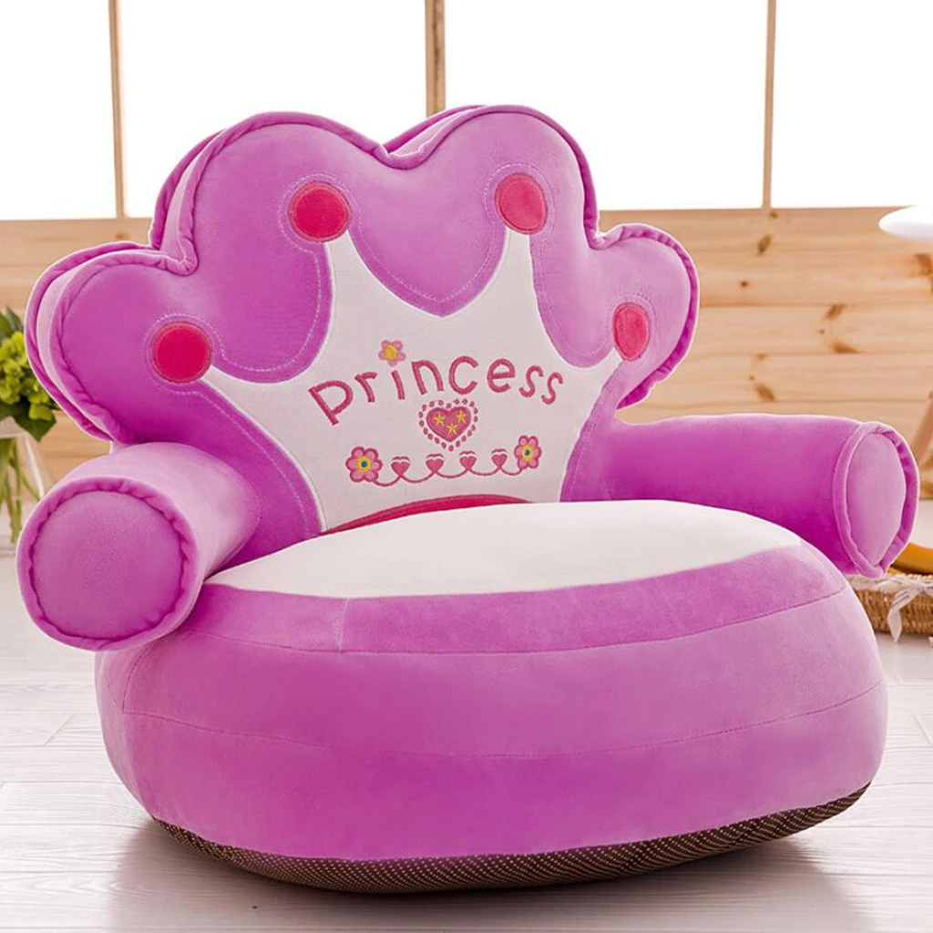 Adorable Bear Children Seat Sofa Cover Kids Furniture Armchair Baby Chair Stuff Toy Bean Bag Home Playroom Decor
