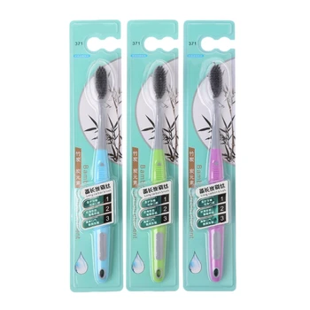 

Adult Toothbrush Bamboo Eco Friendly Soft BristleTooth brush Travel Dental Care X7JA