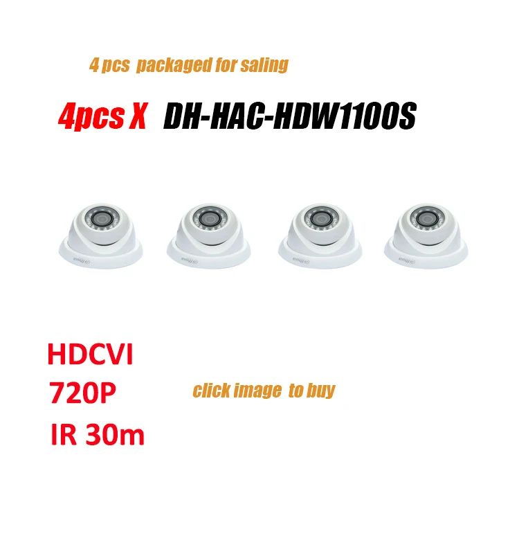 Dahua HDCVI камера HAC-HDW1100S 720P 1MP Мини купольная камера IR30m IP67 камера видеонаблюдения HDW1100S