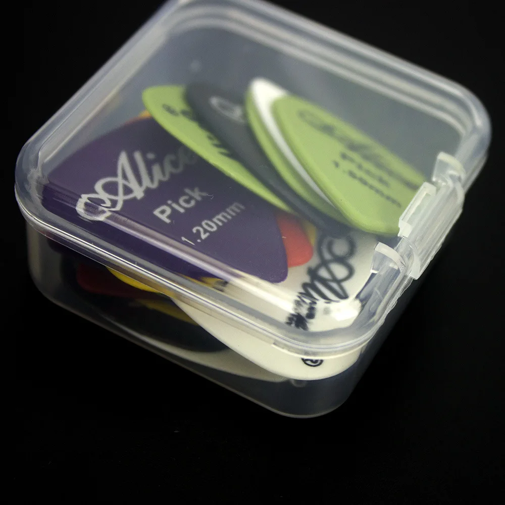 Guitar picks Box Case Mediator Thickness 0.58 0.71 0.81 0.96 1.2 1.5mm Finger shrapnel DDJ