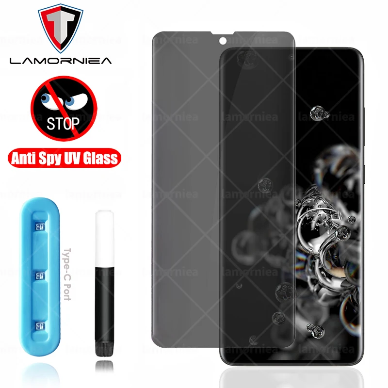 For Galaxy S21 Ultra Privacy Screen Protector Anti Spy Uv Tempered