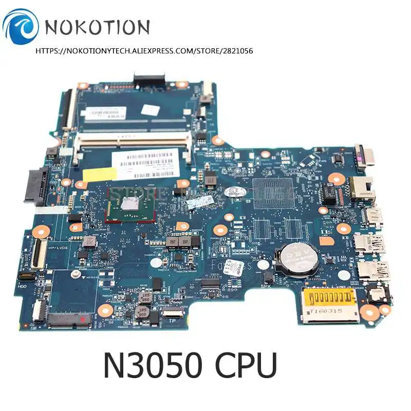 NOKOTION 814051-001 для HP 240 G4 14-AC Материнская плата ноутбука SKITTL10-6050A2730601-MB-A01 N3050 ЦП 2 30 ГГц