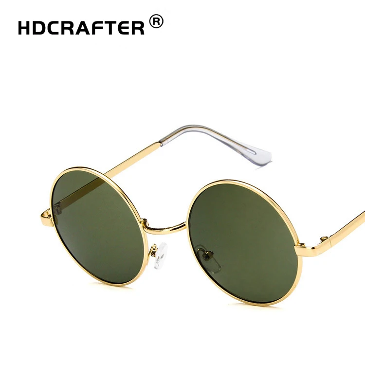 Новинка 2019 Модные Винтажные Круглые Солнцезащитные очки для женщин роскошный