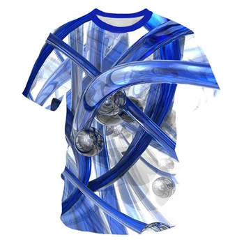 

3d tshirts Mens Blue duct, 3d blue pipeline Printed Tee shirts large intestine organ geometry Streatwear Hip Hop Summer T shirt