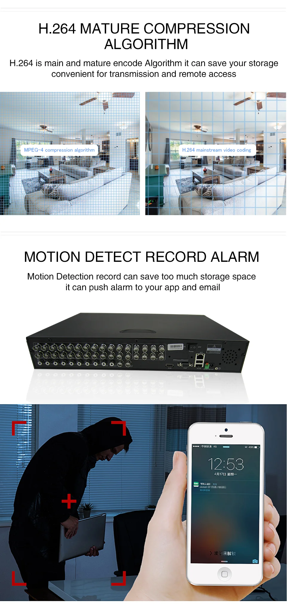 1080P рекордер dvr 32ch ahd dvr tvi cctv dvr рекордер cvi nvr ip onvif 1080P видеонаблюдение безопасности cctv HDMI VGA выход