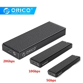 

ORICO M2PAC3-G20 SSD Case M.2 SSD External Case M&B Key Solid State Drive Box Type C USB3.2 20Gbps External Hard Drive Enclosure