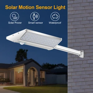 300 светодиодный солнечный светильник на открытом воздухе 6 режим движения Сенсор светильник s IP65 Водонепроницаемый PIR Алюминий сплав двухсторонний садовая лампа на солнечной батарее - изображение